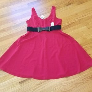 Torrid Red Knit Skater Dress